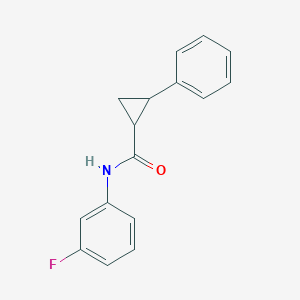 molecular formula C16H14FNO B5201085 N-(3-fluorophenyl)-2-phenylcyclopropanecarboxamide 