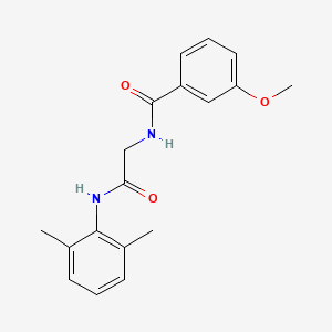 molecular formula C18H20N2O3 B5201087 N-{2-[(2,6-dimethylphenyl)amino]-2-oxoethyl}-3-methoxybenzamide 