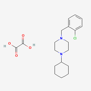 molecular formula C19H27ClN2O4 B5201175 1-(2-chlorobenzyl)-4-cyclohexylpiperazine oxalate 