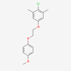 molecular formula C17H19ClO3 B5201222 2-chloro-5-[2-(4-methoxyphenoxy)ethoxy]-1,3-dimethylbenzene 