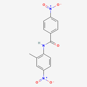 molecular formula C14H11N3O5 B5201225 N-(2-甲基-4-硝基苯基)-4-硝基苯甲酰胺 