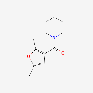 molecular formula C12H17NO2 B5201242 1-(2,5-dimethyl-3-furoyl)piperidine 