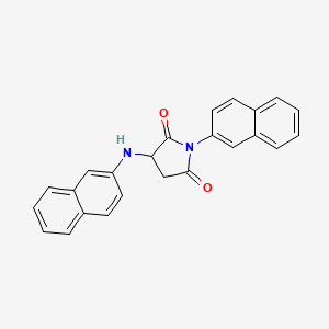 molecular formula C24H18N2O2 B5201302 1-(2-naphthyl)-3-(2-naphthylamino)-2,5-pyrrolidinedione 