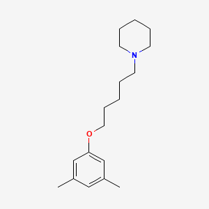 molecular formula C18H29NO B5201314 1-[5-(3,5-dimethylphenoxy)pentyl]piperidine 