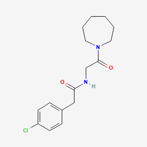 molecular formula C16H21ClN2O2 B5201377 N-[2-(1-azepanyl)-2-oxoethyl]-2-(4-chlorophenyl)acetamide 
