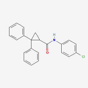 molecular formula C22H18ClNO B5201408 N-(4-chlorophenyl)-2,2-diphenylcyclopropanecarboxamide CAS No. 5216-72-8