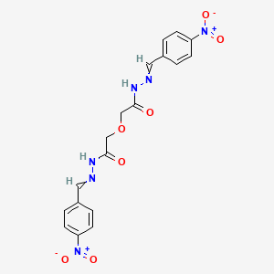 molecular formula C18H16N6O7 B5201421 2,2'-oxybis[N'-(4-nitrobenzylidene)acetohydrazide] 