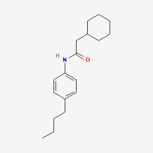 molecular formula C18H27NO B5201437 N-(4-butylphenyl)-2-cyclohexylacetamide 