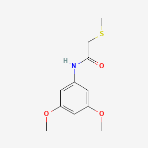molecular formula C11H15NO3S B5201640 N-(3,5-dimethoxyphenyl)-2-(methylthio)acetamide 