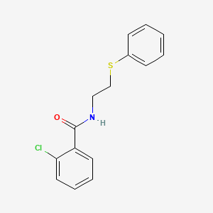 2-chloro-N-[2-(phenylthio)ethyl]benzamide