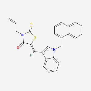 molecular formula C26H20N2OS2 B5201690 3-allyl-5-{[1-(1-naphthylmethyl)-1H-indol-3-yl]methylene}-2-thioxo-1,3-thiazolidin-4-one 