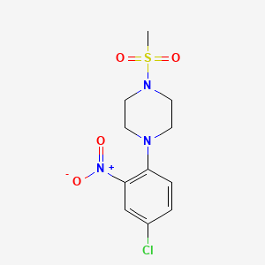 molecular formula C11H14ClN3O4S B5201723 1-(4-chloro-2-nitrophenyl)-4-(methylsulfonyl)piperazine 