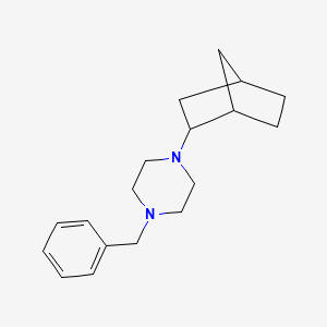 molecular formula C18H26N2 B5201726 1-benzyl-4-bicyclo[2.2.1]hept-2-ylpiperazine 