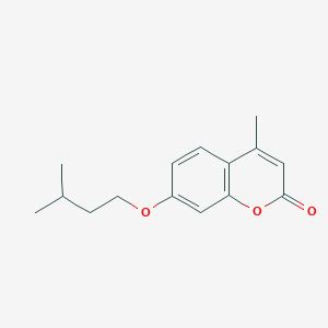 molecular formula C15H18O3 B5201747 4-methyl-7-(3-methylbutoxy)-2H-chromen-2-one 