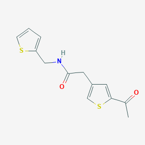 molecular formula C13H13NO2S2 B5201784 2-(5-acetyl-3-thienyl)-N-(2-thienylmethyl)acetamide 