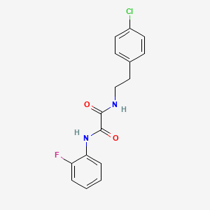 molecular formula C16H14ClFN2O2 B5201857 N-[2-(4-chlorophenyl)ethyl]-N'-(2-fluorophenyl)ethanediamide 