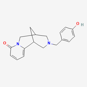 molecular formula C18H20N2O2 B5201910 11-(4-hydroxybenzyl)-7,11-diazatricyclo[7.3.1.0~2,7~]trideca-2,4-dien-6-one 