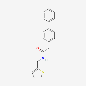 molecular formula C19H17NOS B5201971 2-(4-biphenylyl)-N-(2-thienylmethyl)acetamide 