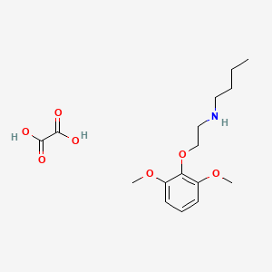 molecular formula C16H25NO7 B5202035 N-[2-(2,6-dimethoxyphenoxy)ethyl]-1-butanamine oxalate 