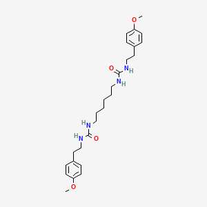 molecular formula C26H38N4O4 B5202110 N',N'''-1,6-hexanediylbis{N-[2-(4-methoxyphenyl)ethyl]urea} 