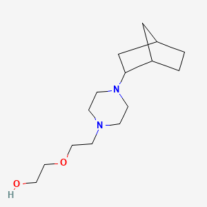 molecular formula C15H28N2O2 B5202137 2-[2-(4-bicyclo[2.2.1]hept-2-yl-1-piperazinyl)ethoxy]ethanol 