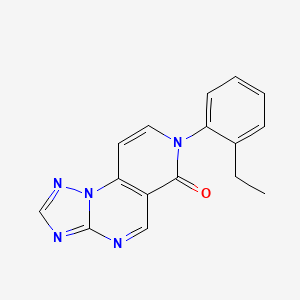 molecular formula C16H13N5O B5202142 7-(2-ethylphenyl)pyrido[3,4-e][1,2,4]triazolo[1,5-a]pyrimidin-6(7H)-one 