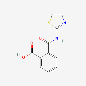 molecular formula C11H10N2O3S B5202249 2-[(4,5-dihydro-1,3-thiazol-2-ylamino)carbonyl]benzoic acid 