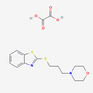 molecular formula C16H20N2O5S2 B5202274 2-{[3-(4-morpholinyl)propyl]thio}-1,3-benzothiazole oxalate 