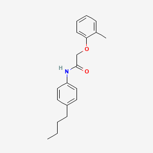 molecular formula C19H23NO2 B5202278 N-(4-butylphenyl)-2-(2-methylphenoxy)acetamide 