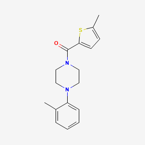 molecular formula C17H20N2OS B5202374 1-(2-methylphenyl)-4-[(5-methyl-2-thienyl)carbonyl]piperazine 
