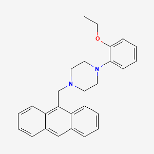 molecular formula C27H28N2O B5202383 1-(9-anthrylmethyl)-4-(2-ethoxyphenyl)piperazine 