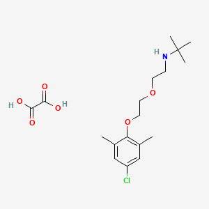 molecular formula C18H28ClNO6 B5202388 N-{2-[2-(4-chloro-2,6-dimethylphenoxy)ethoxy]ethyl}-2-methyl-2-propanamine oxalate 