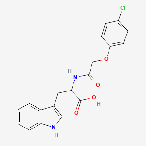 molecular formula C19H17ClN2O4 B5202418 N-[(4-chlorophenoxy)acetyl]tryptophan 