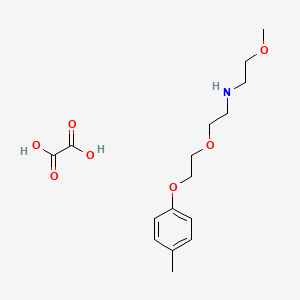 molecular formula C16H25NO7 B5202469 (2-methoxyethyl){2-[2-(4-methylphenoxy)ethoxy]ethyl}amine oxalate 