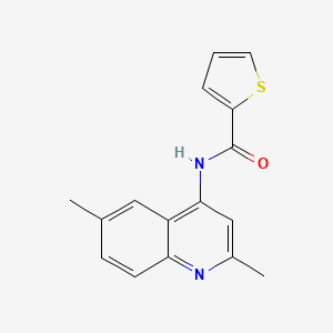 molecular formula C16H14N2OS B5202478 N-(2,6-dimethyl-4-quinolinyl)-2-thiophenecarboxamide 