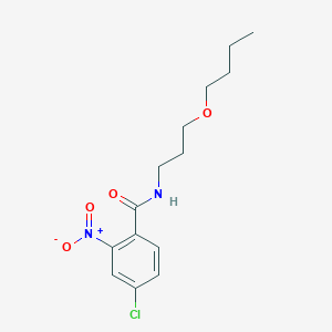 molecular formula C14H19ClN2O4 B5202522 N-(3-butoxypropyl)-4-chloro-2-nitrobenzamide 