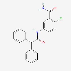 molecular formula C21H17ClN2O2 B5202530 2-chloro-5-[(diphenylacetyl)amino]benzamide 