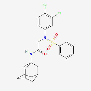 N~1~-1-adamantyl-N~2~-(3,4-dichlorophenyl)-N~2~-(phenylsulfonyl)glycinamide