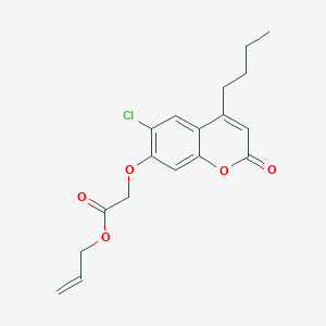 molecular formula C18H19ClO5 B5202557 allyl [(4-butyl-6-chloro-2-oxo-2H-chromen-7-yl)oxy]acetate 