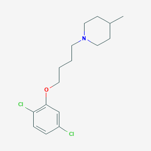 molecular formula C16H23Cl2NO B5202577 1-[4-(2,5-dichlorophenoxy)butyl]-4-methylpiperidine 