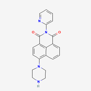 molecular formula C21H18N4O2 B5202583 6-(1-piperazinyl)-2-(2-pyridinyl)-1H-benzo[de]isoquinoline-1,3(2H)-dione 