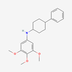 molecular formula C21H27NO3 B5202595 (4-phenylcyclohexyl)(3,4,5-trimethoxyphenyl)amine 
