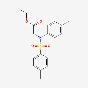 molecular formula C18H21NO4S B5202623 ethyl N-(4-methylphenyl)-N-[(4-methylphenyl)sulfonyl]glycinate 