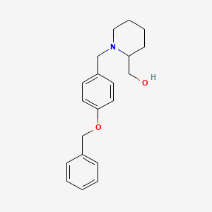 molecular formula C20H25NO2 B5202721 {1-[4-(benzyloxy)benzyl]-2-piperidinyl}methanol 