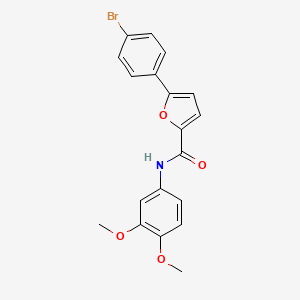 molecular formula C19H16BrNO4 B5202735 5-(4-bromophenyl)-N-(3,4-dimethoxyphenyl)-2-furamide 