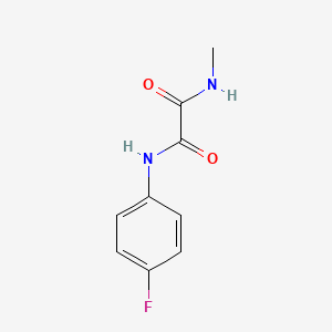 molecular formula C9H9FN2O2 B5202743 N-(4-fluorophenyl)-N'-methylethanediamide 