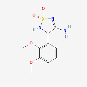 molecular formula C10H13N3O4S B5202791 4-(2,3-dimethoxyphenyl)-1,2,5-thiadiazolidin-3-imine 1,1-dioxide 