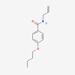 molecular formula C14H19NO2 B5202803 N-allyl-4-butoxybenzamide 