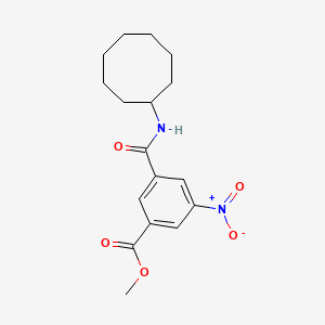 molecular formula C17H22N2O5 B5202830 methyl 3-[(cyclooctylamino)carbonyl]-5-nitrobenzoate 