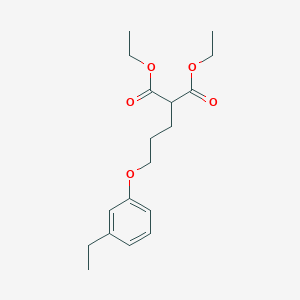 diethyl [3-(3-ethylphenoxy)propyl]malonate